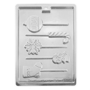 Christmas Lollipop Chocolate Candy Mold