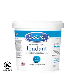 Satin Ice Rolled Fondant Icing Blue 2 Pounds