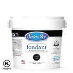 Satin Ice Rolled Fondant Icing Black 5 Pounds