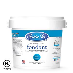 Satin Ice Rolled Fondant Icing Blue 5 Pounds