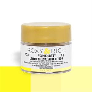 Lemon Yellow Fondust Food Coloring By Roxy Rich 4 gram