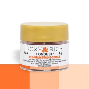 Red-Orange Fondust Food Coloring By Roxy Rich 4 gram