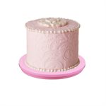 Pink Mini Cake Decorating Turntable-5.5" x 1 / 2"