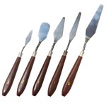 Set of 5 Diamond Shape Offset Icing Spatula