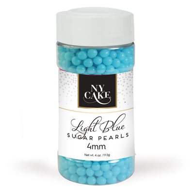 Blue Sugar Pearls 4 mm