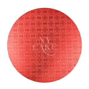 8" Round Masonite Board 6mm Thick - Red - Single