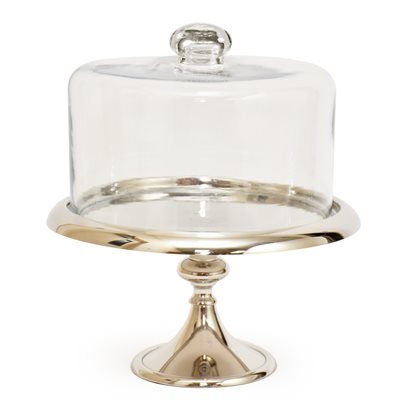 11 3 / 4" Silver Classic Cake Stand by NY Cake