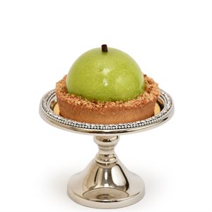 5" Silver Diamond Cake Stand by NY Cake