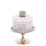 8 1 / 2" Silver Diamond Cake Stand by NY Cake