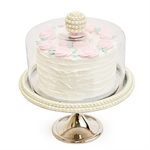 8 1 / 2" Silver Pearl Cake Stand by NY Cake