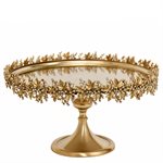 14" Gold Tiara Cake Stand by NY Cake