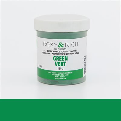 Fat-Dispersible Food Coloring Dust 15g - Green