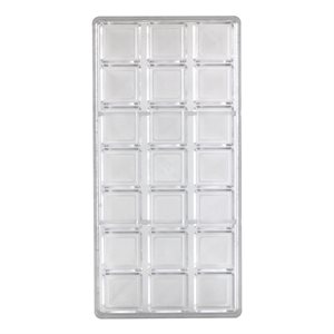 Ridged Square Polycarbonate Chocolate Mold