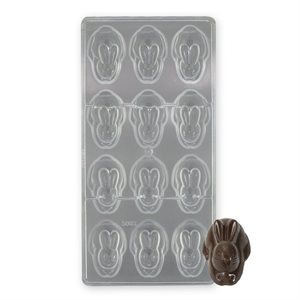 3D Bunny Polycarbonate Chocolate Mold