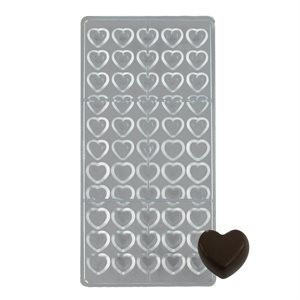 Mini Hearts Polycarbonate Chocolate Mold