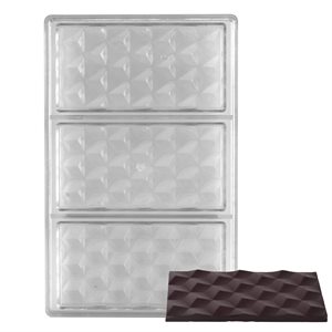 Cubic Geometry Polycarbonate Chocolate Mold