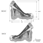 3D Stiletto High Heel Shoe Polycarbonate Chocolate Mold