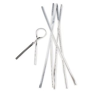 Silver Twist Tie Pack of 100 4 Inch Long