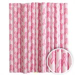 Pink Ribbon Cake Pop Sticks- 6 Inch -Pack of 25