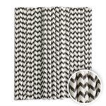 Black Chevron Cake Pop Sticks- 6 Inch -Pack of 25