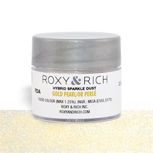 Gold Pearl Edible Hybrid Sparkle Dust By Roxy Rich 2.5 gram