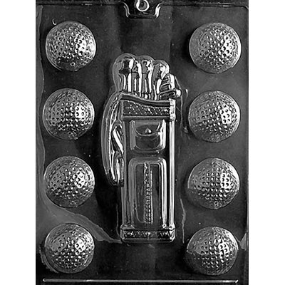 Golf Caddy Lollipop Chocolate Candy Mold