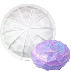 Large Gem Hemisphere Silicone Baking Mold 1 Cavity