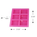 Silicone Baking Mold-Rectangle 2 1 / 4"x 3 1 / 4"