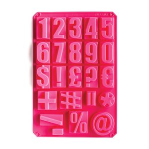 Silicone Baking Mold-Numbers & Social Media Icons