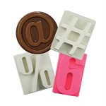 Silicone Baking Mold-Numbers & Social Media Icons