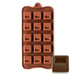 Indented Square Silicone Chocolate Mold