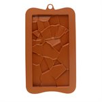 Hard Cracked Bar Silicone Chocolate Mold