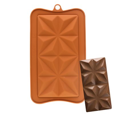 Squared Star Silicone Chocolate Mold