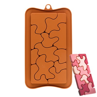 Groovy Puzzles Silicone Chocolate Mold