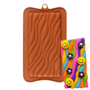 Groovy Bar Silicone Chocolate Mold