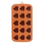 Swirled Heart Silicone Chocolate Mold - 15 Cavity