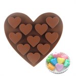 Heart-Shaped Silicone Chocolate Mold