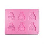 Wedding Cake Silicone Chocloate Mold 2 Piece