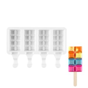 Silicone Mold for Cakesicles, "Mini Break Away" - 4 Cavity