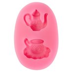 Fancy Tea Set Silicone Mold -2 Cavity-Mini size