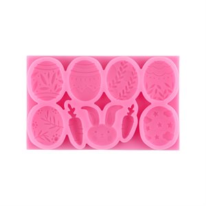 Easter Egg & Rabbit Silicone Fondant Mold