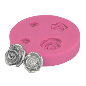 Assorted Rose Silicone Fondant Mold