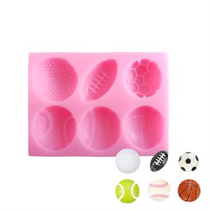 Sports Balls Silicone Fondant Mold