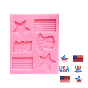 Patriotic USA Silicone Fondant Mold