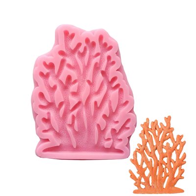 Tall Coral Silicone Fondant Mold