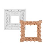 Square Sparkle Picture Frame Silicone Mold