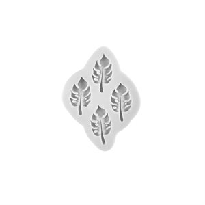 Mini Palm Leaves Silicone Mold #1, 4 Cavities