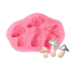 Mushroom Silicone Mold- 3 Cavity