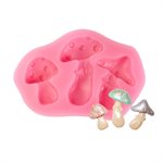 Mushroom Silicone Mold- 3 Cavity