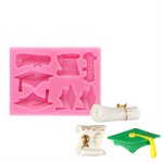 Graduation Theme Silicone Mold